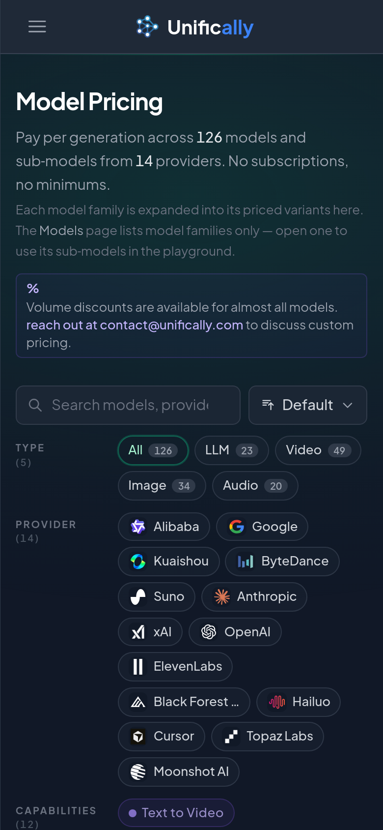 Pricing