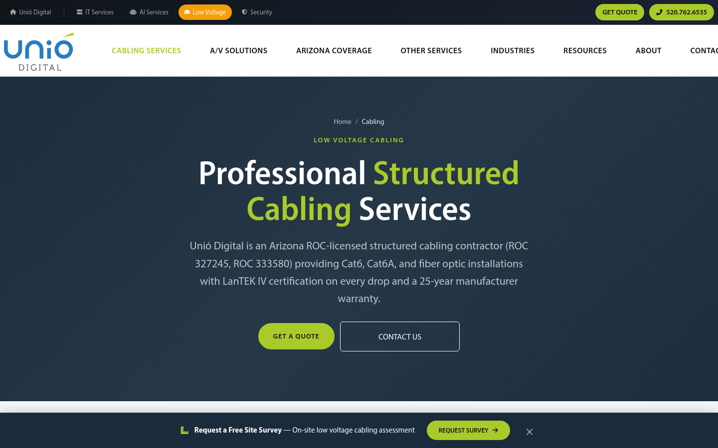 unio.digital home page