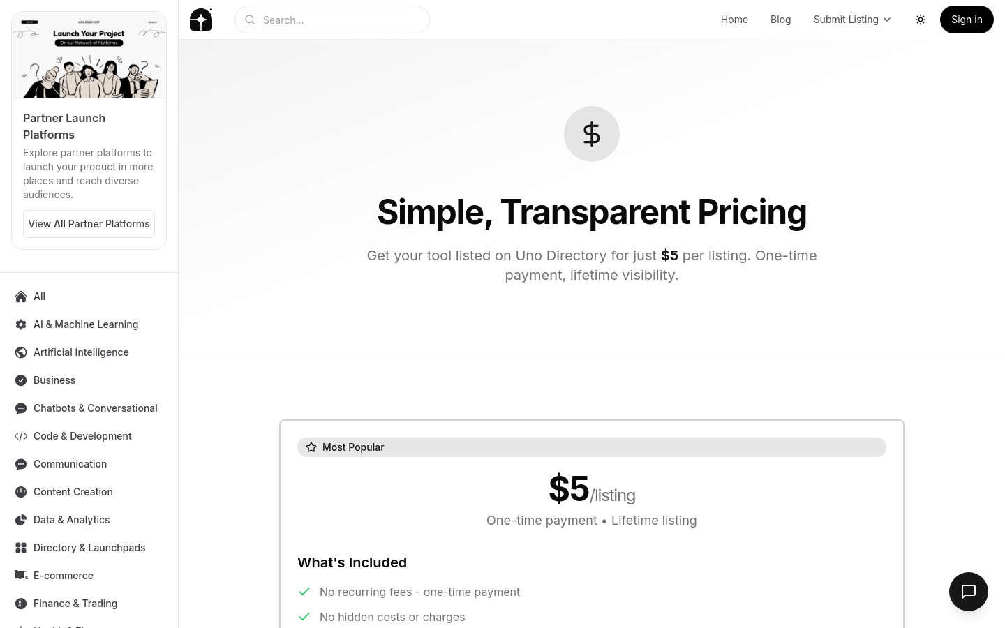 Pricing