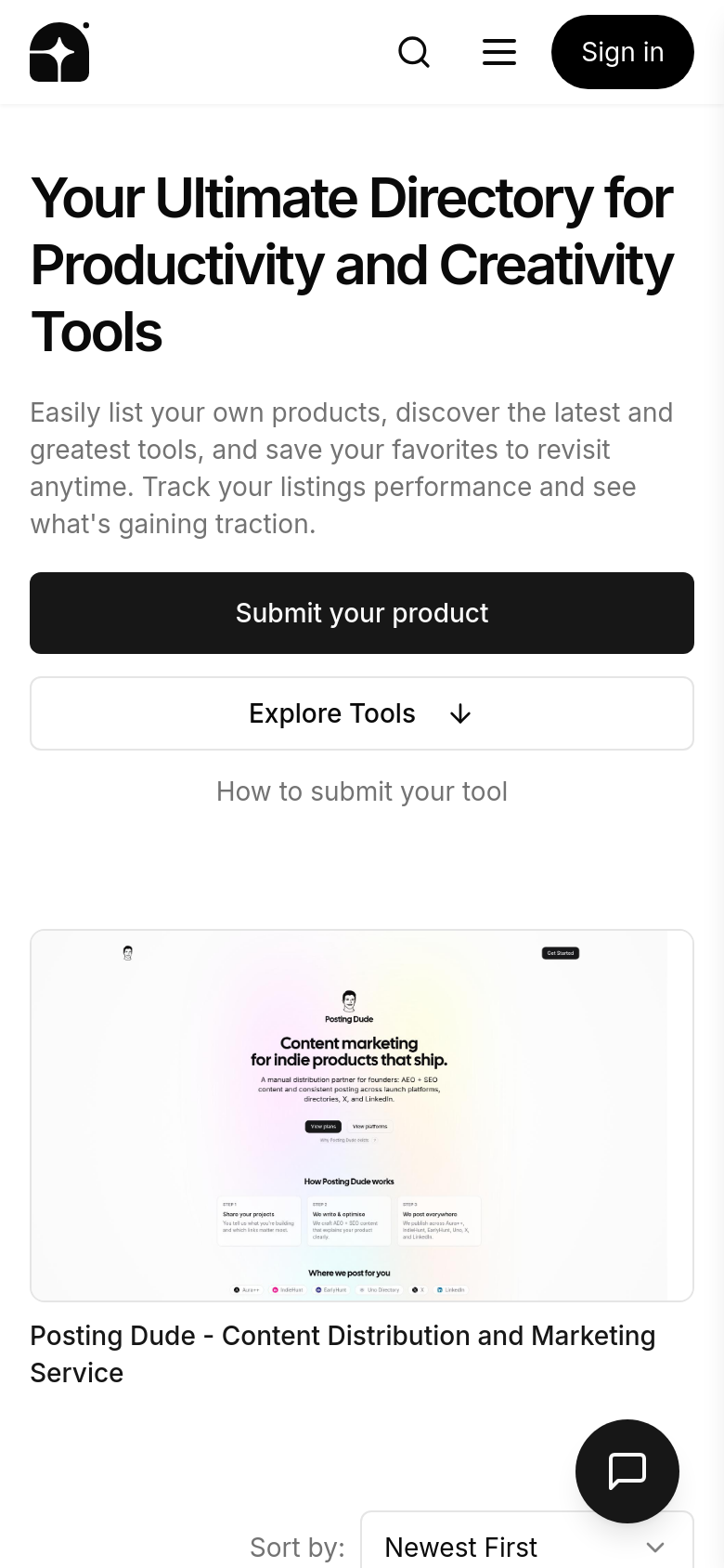 Homepage / Lander
