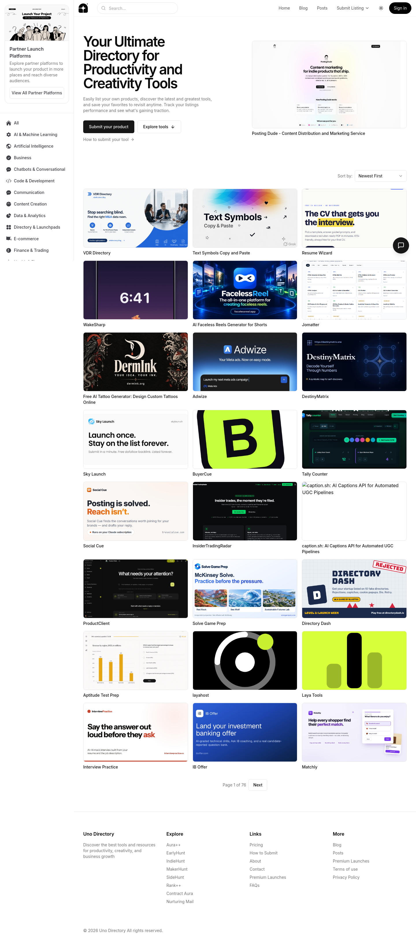 uno.directory — 