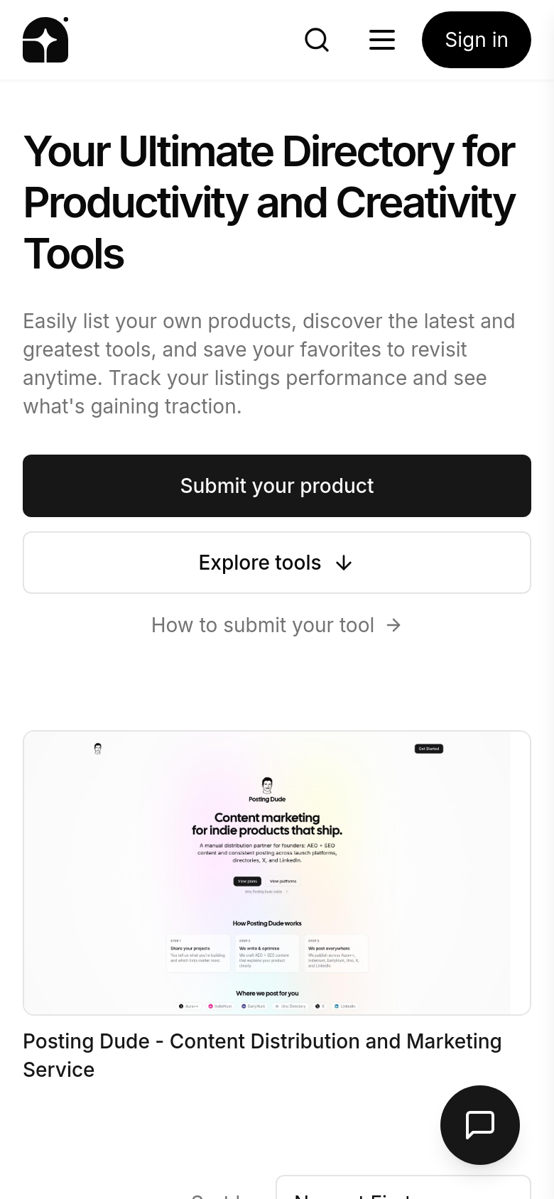 Homepage / Lander