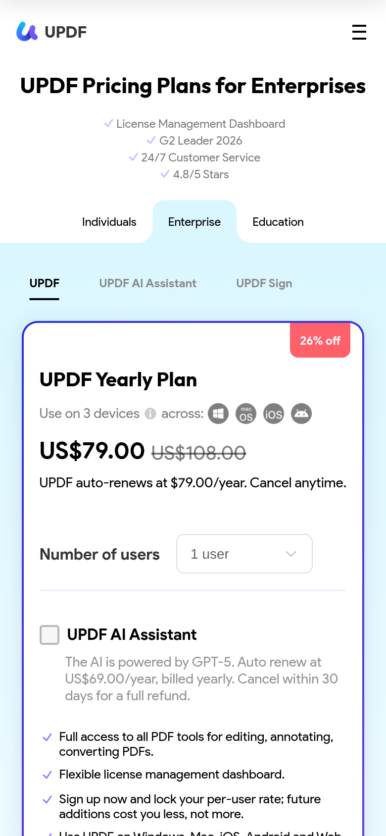 Pricing Enterprises