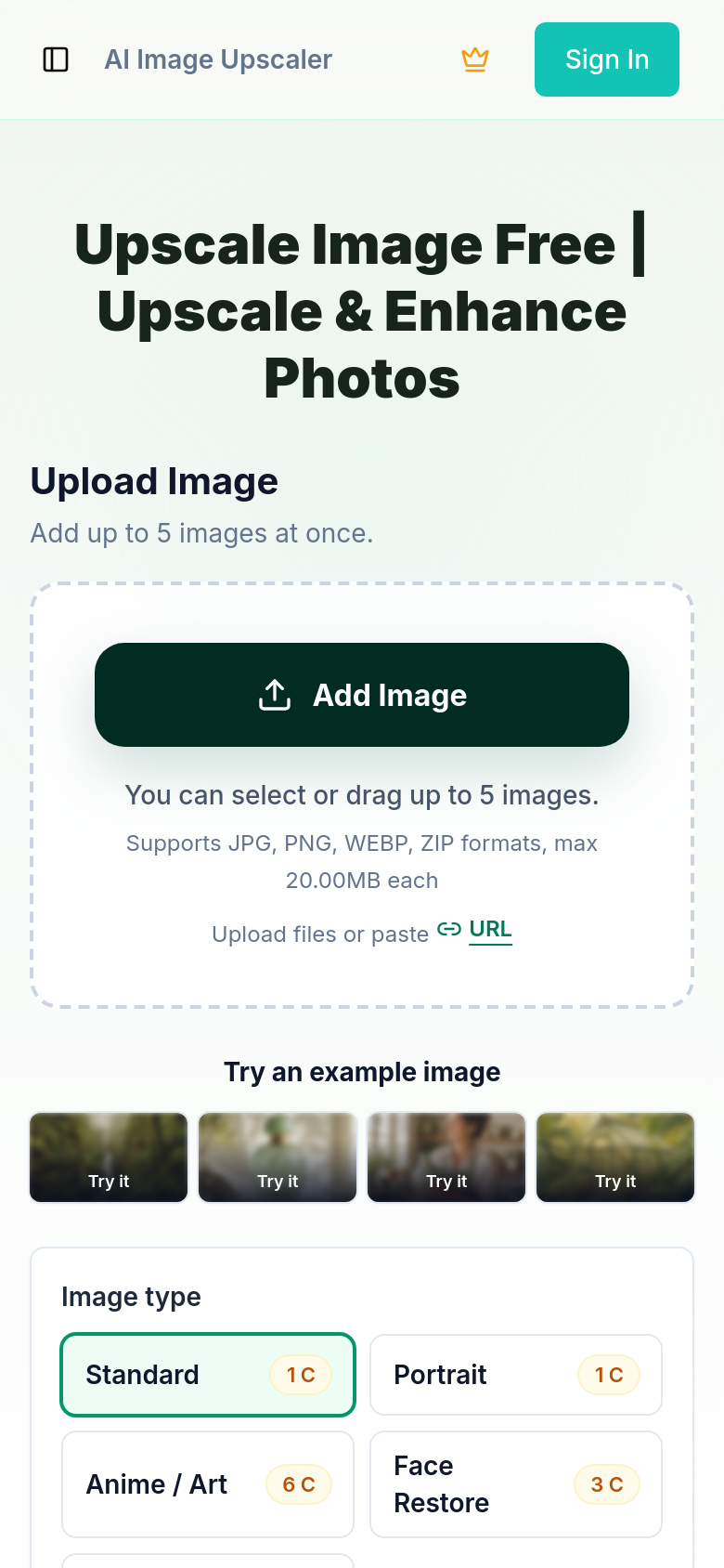 Homepage / Lander