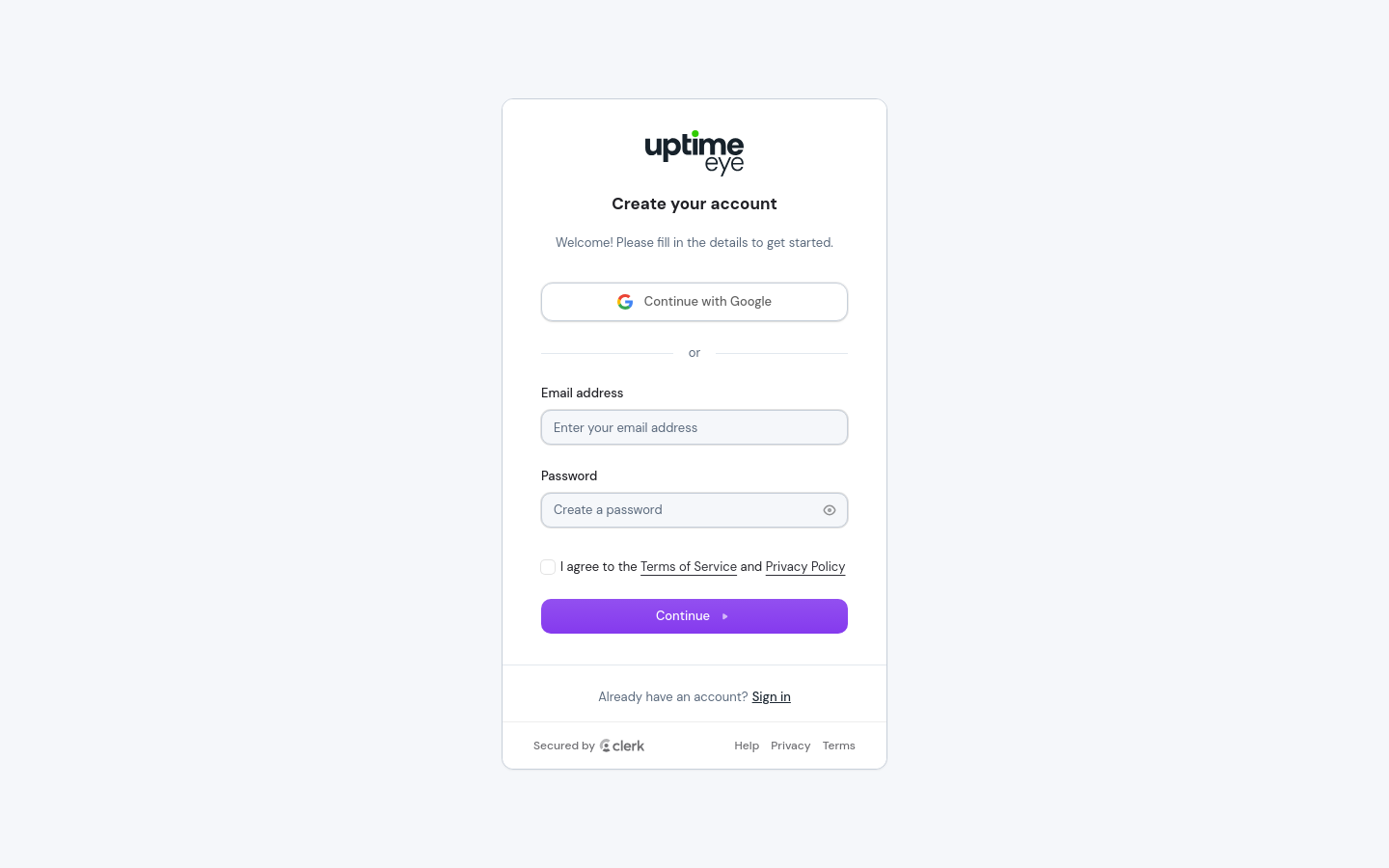 Sign Up
