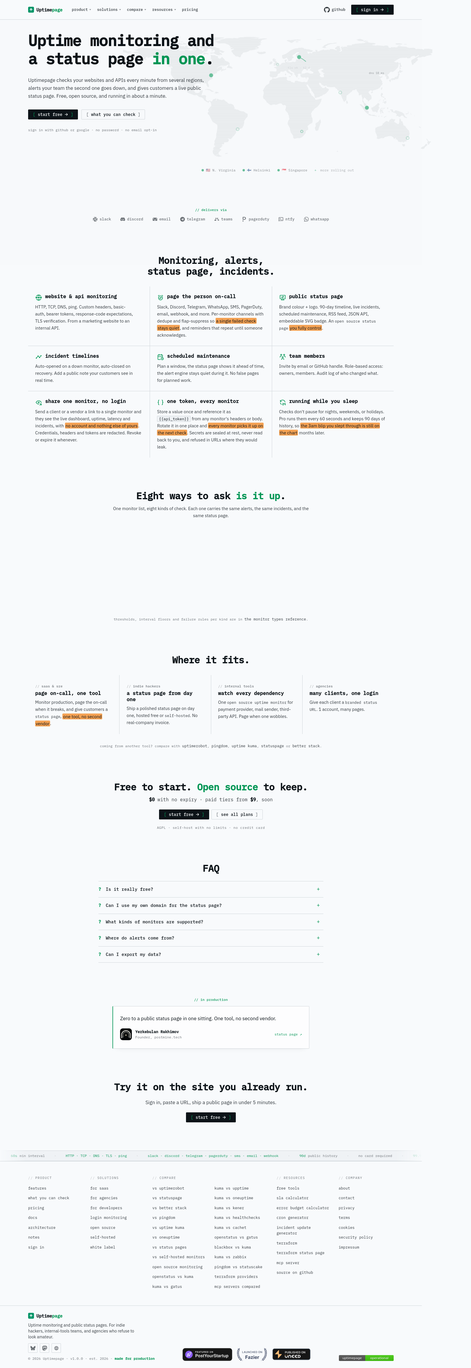 uptimepage.dev — 