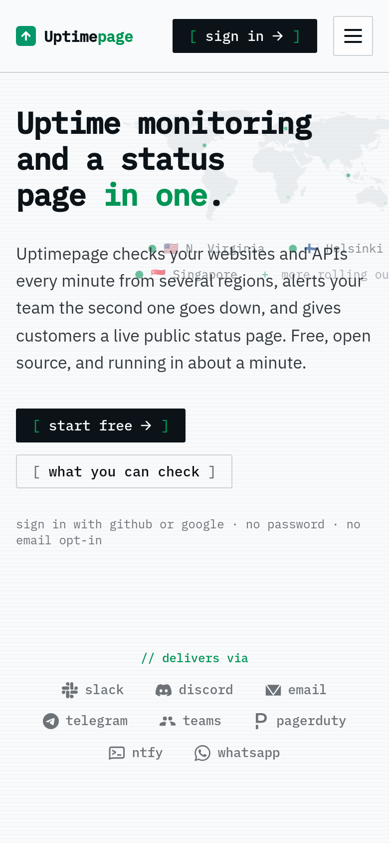 Homepage / Lander
