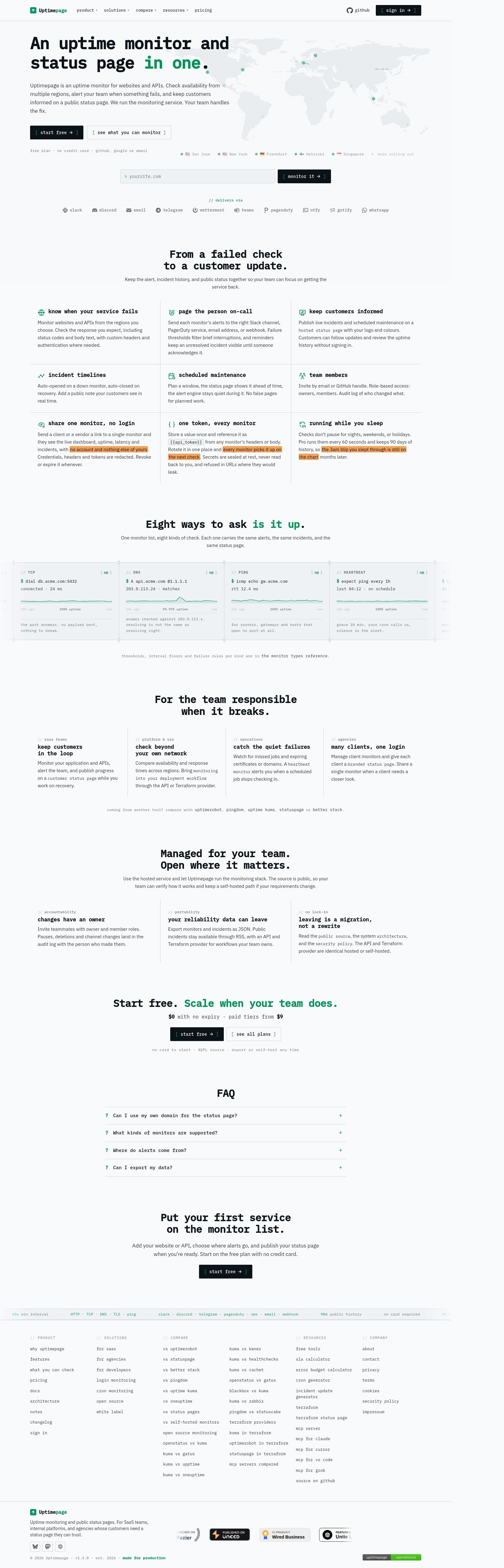 uptimepage.dev — 