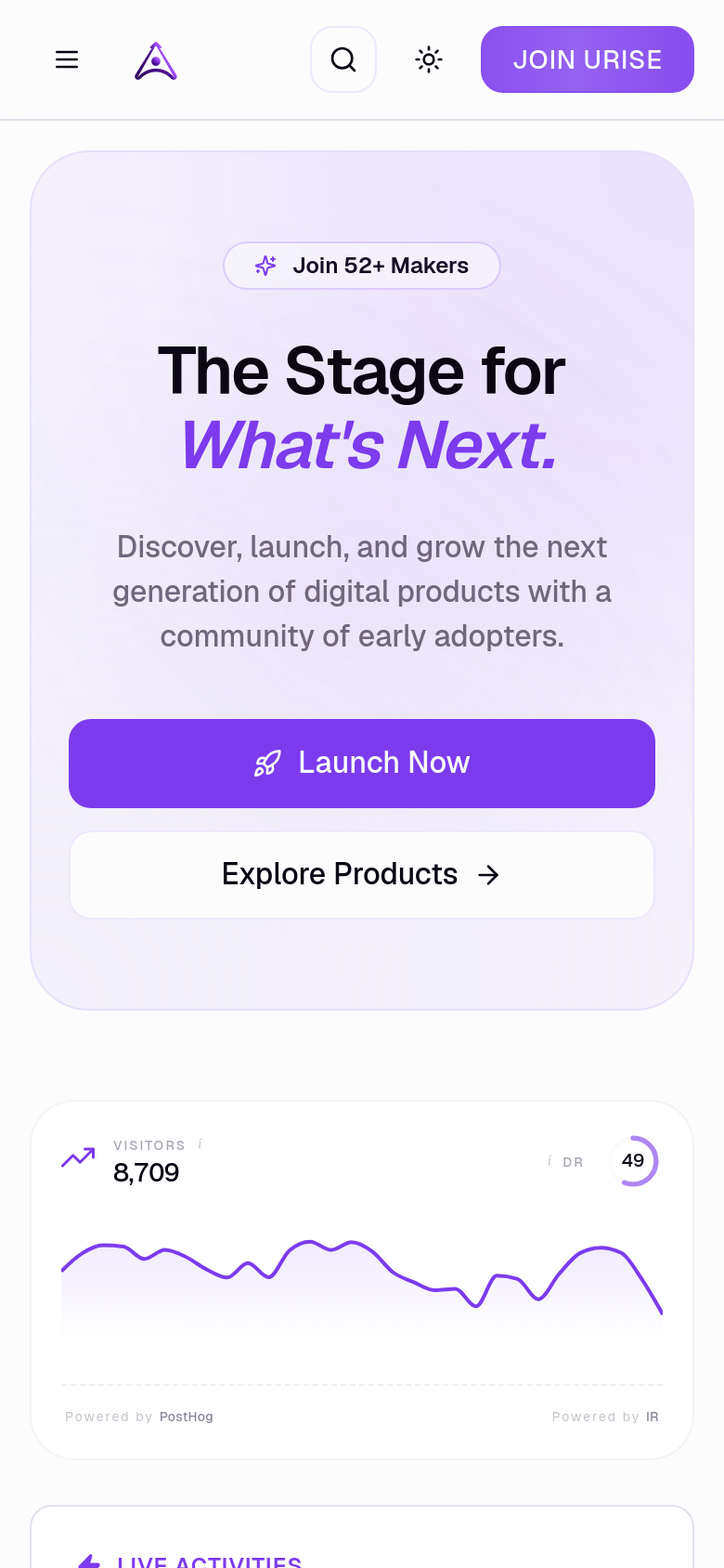 Homepage / Lander
