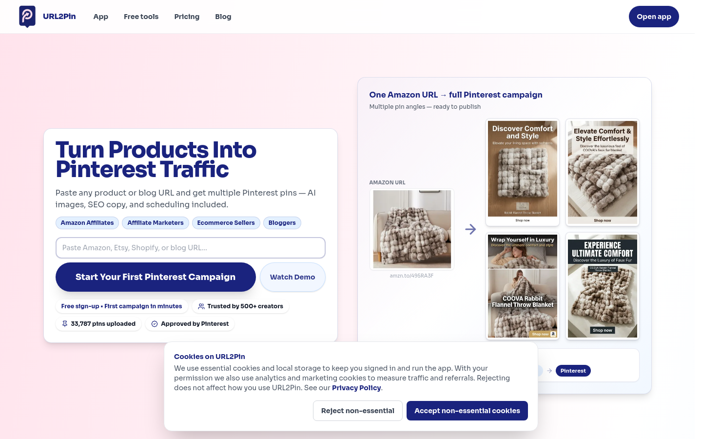 Captured Homepage / Lander
