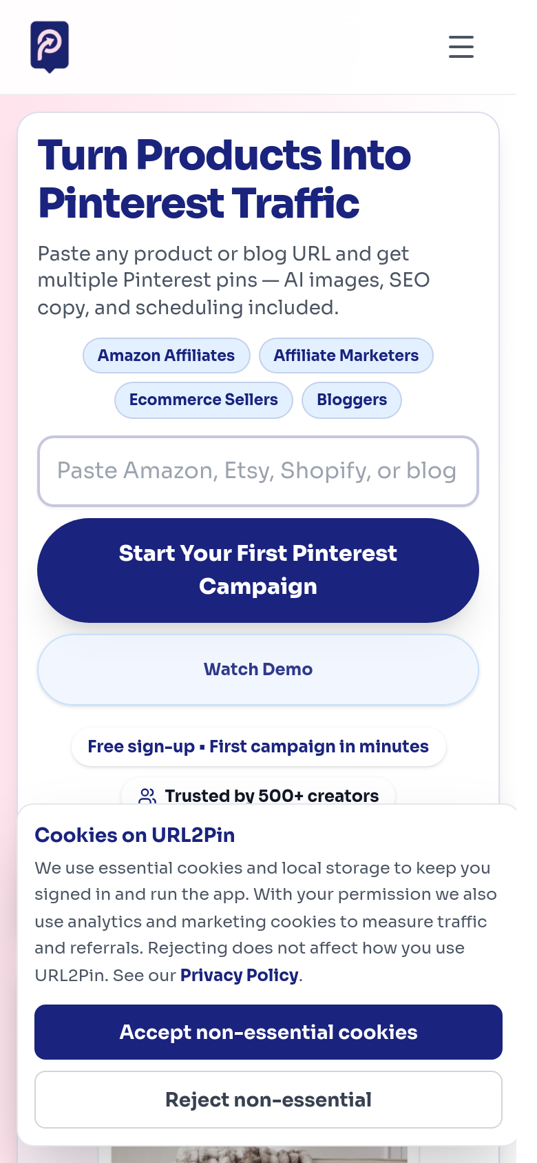 Homepage / Lander