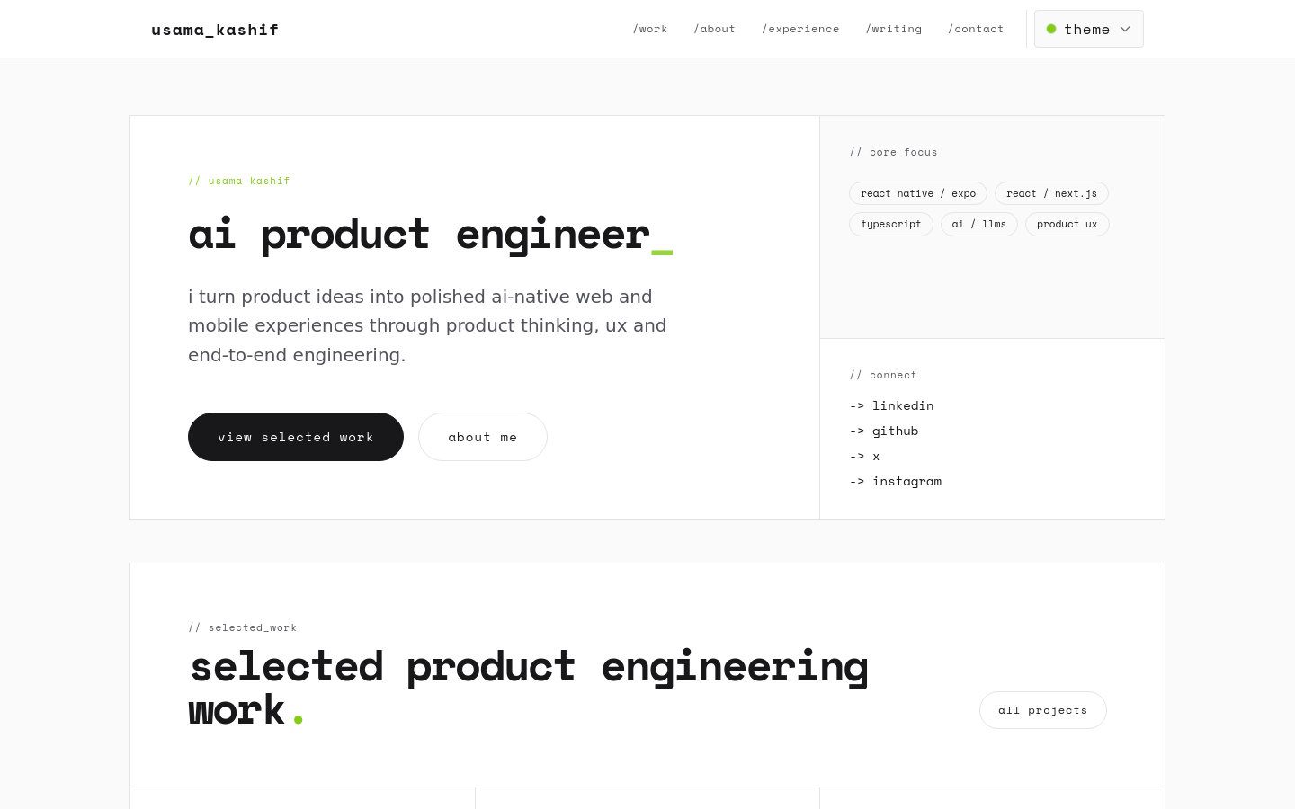 Captured Homepage / Lander
