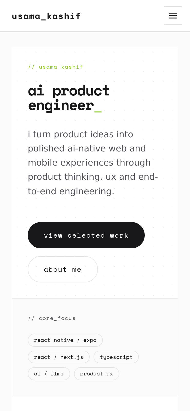 Homepage / Lander