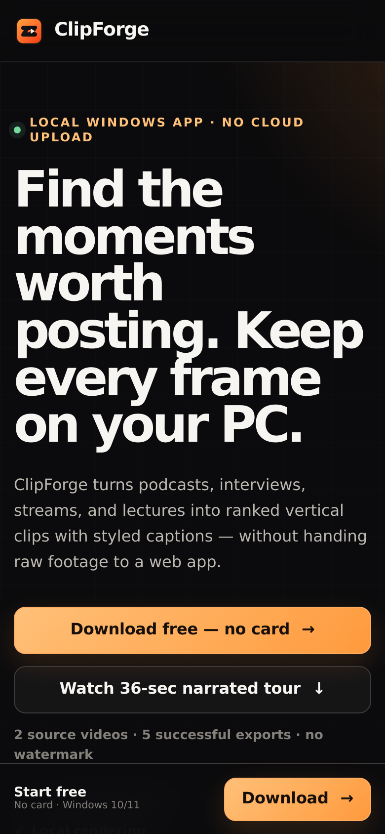 Homepage / Lander