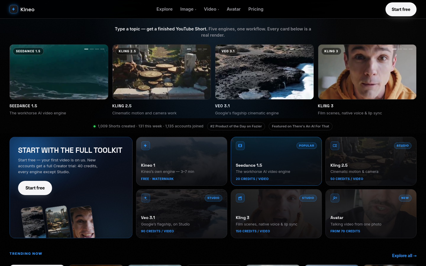 Captured Homepage / Lander