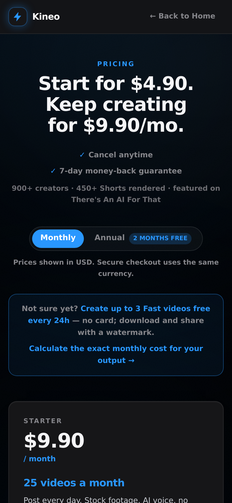 Pricing