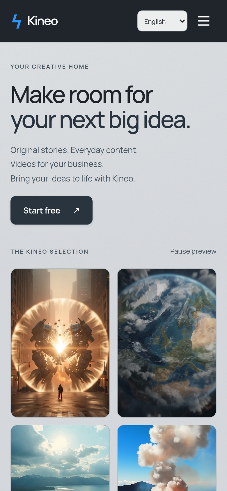 Homepage / Lander