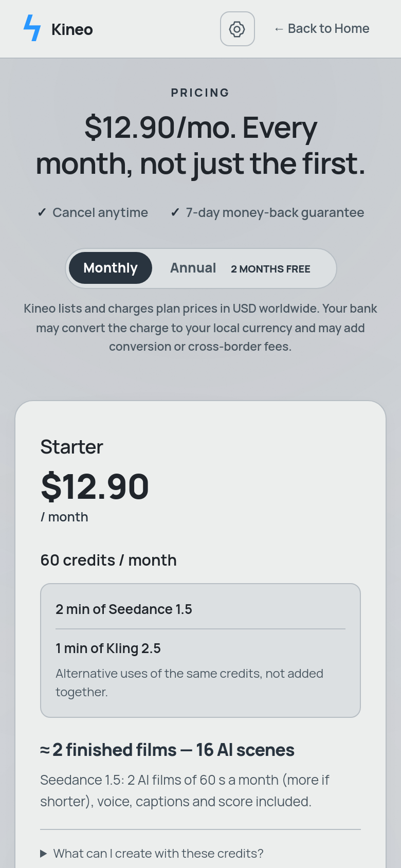 Pricing