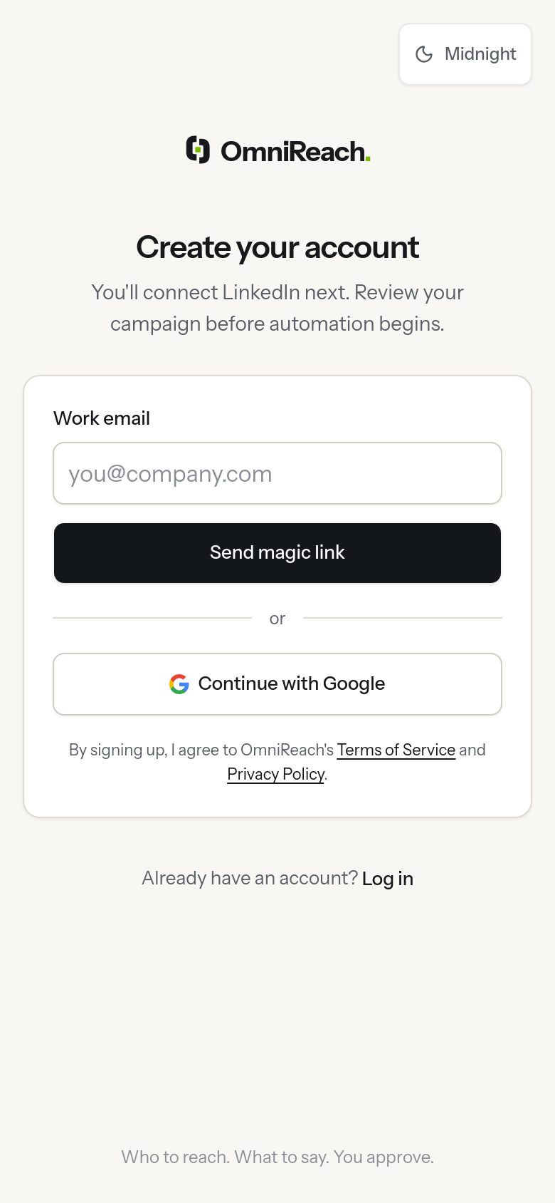 Signup