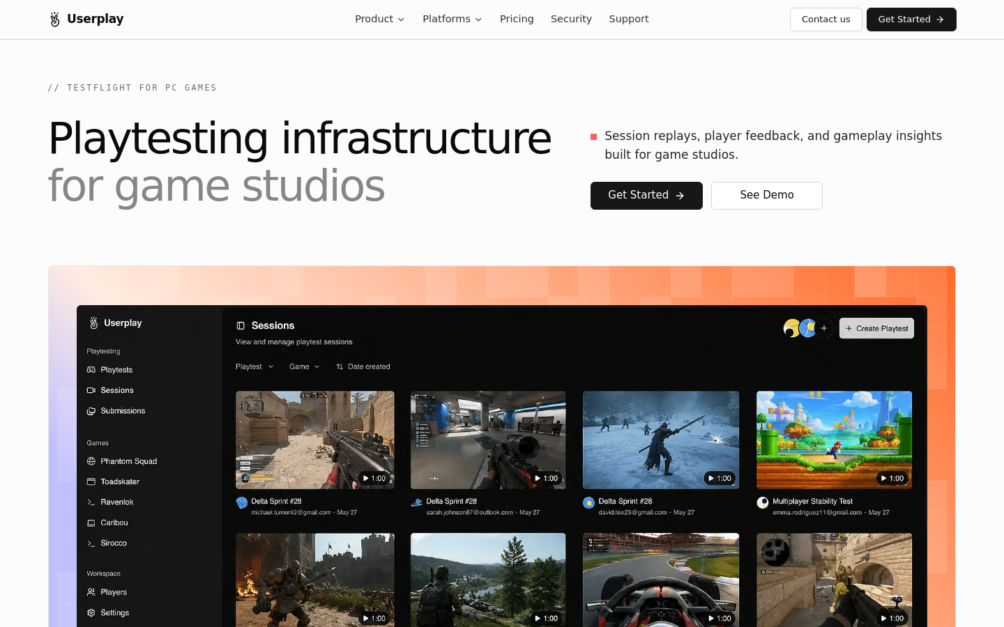 Captured Homepage / Lander