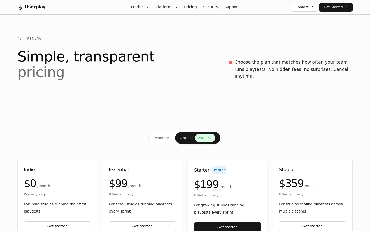 Pricing