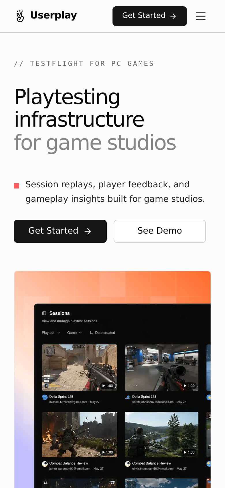 Homepage / Lander