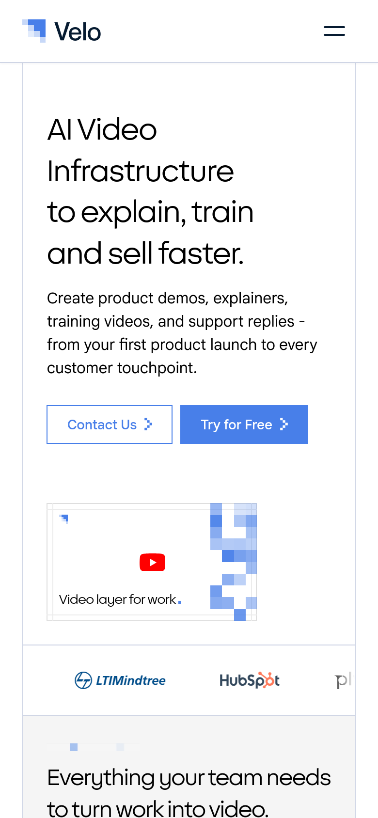 Homepage / Lander
