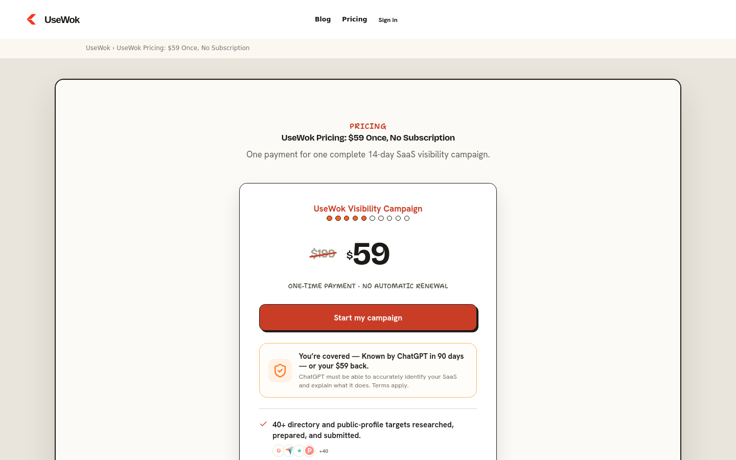 Pricing
