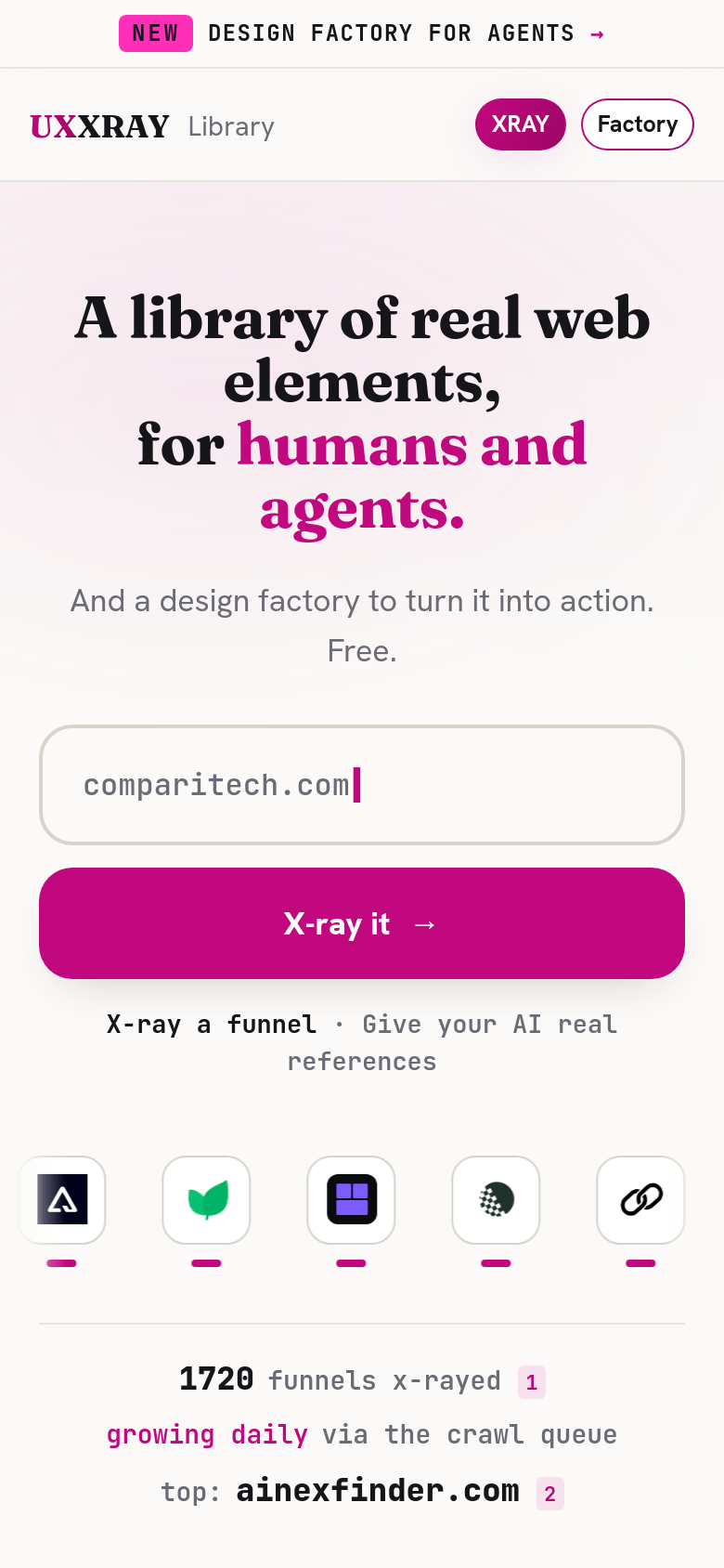 Homepage / Lander