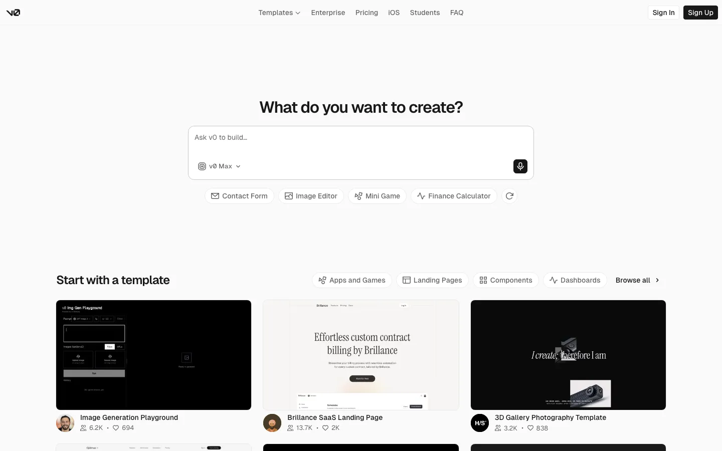 Captured Homepage / Lander