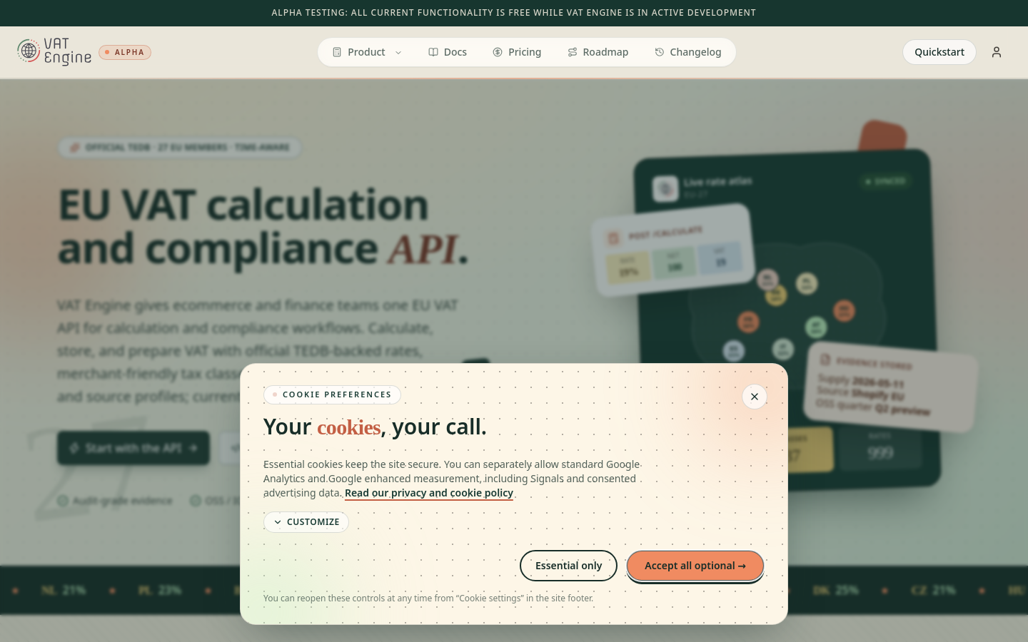 Captured Homepage / Lander