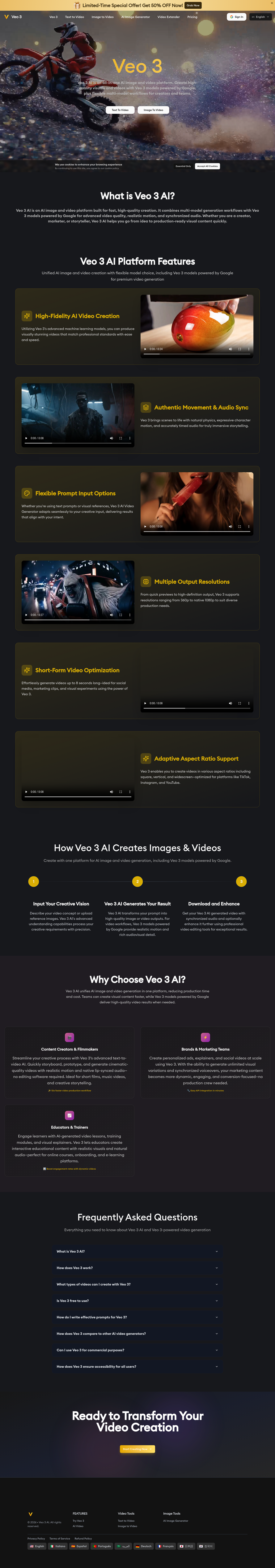 FAQ section from veo3-ai.io