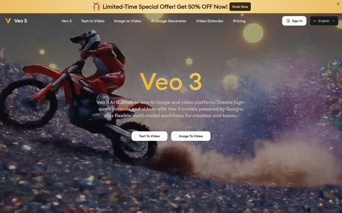 Captured Homepage / Lander