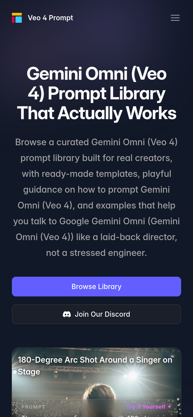 Homepage / Lander