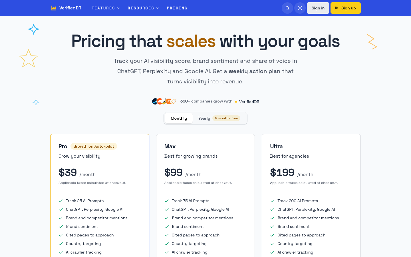 Pricing