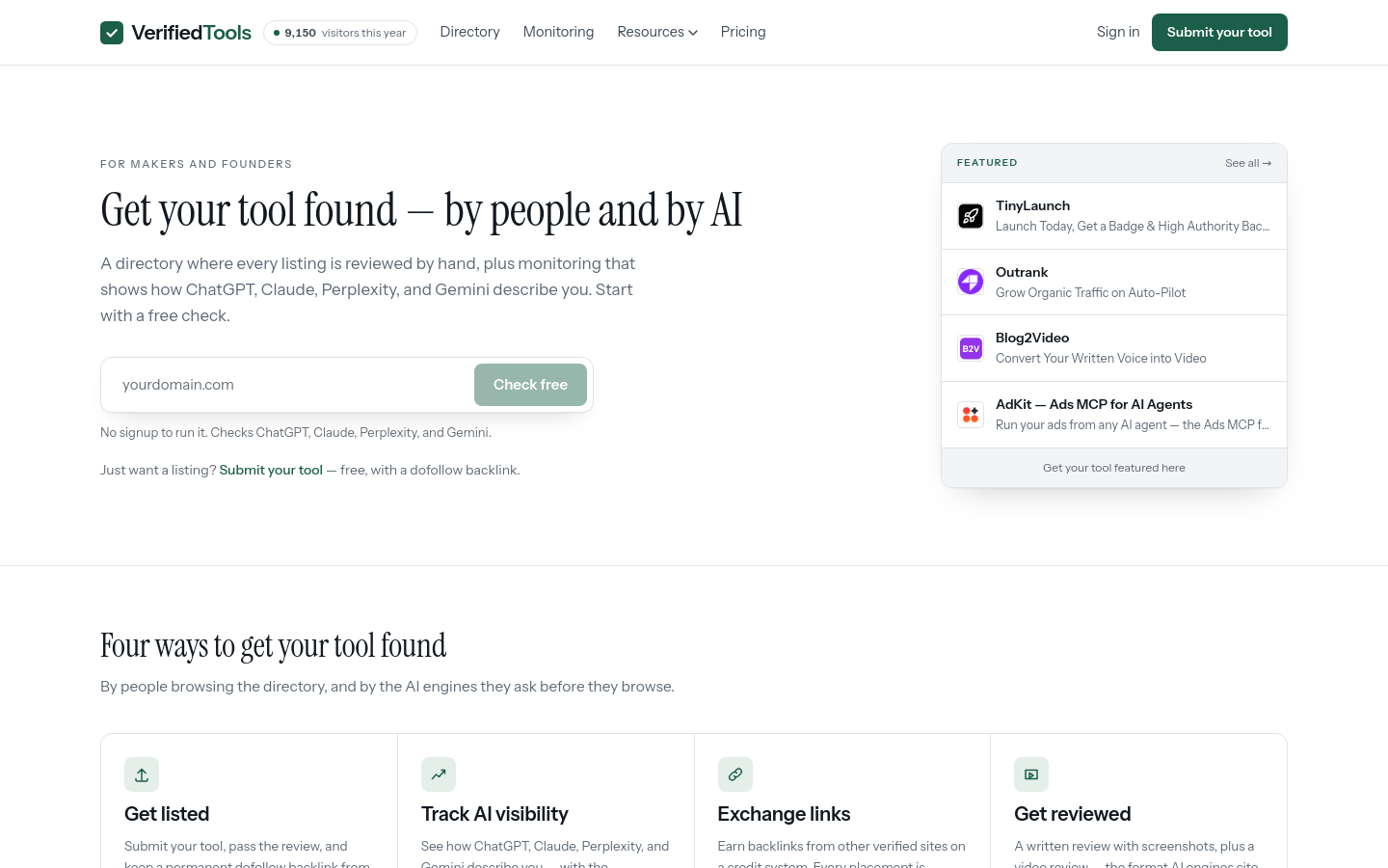 Captured Homepage / Lander