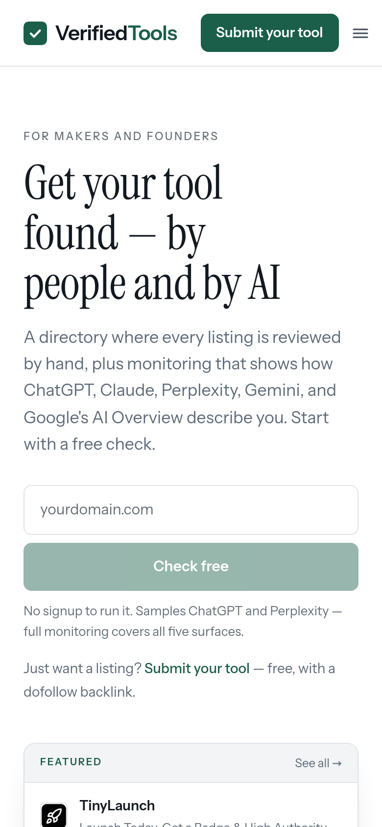 Homepage / Lander