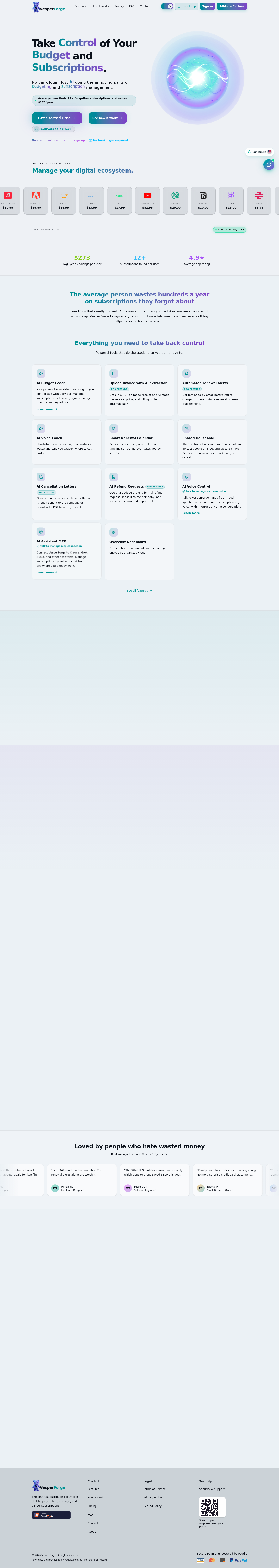 vesperforge.app — The Trust Wall