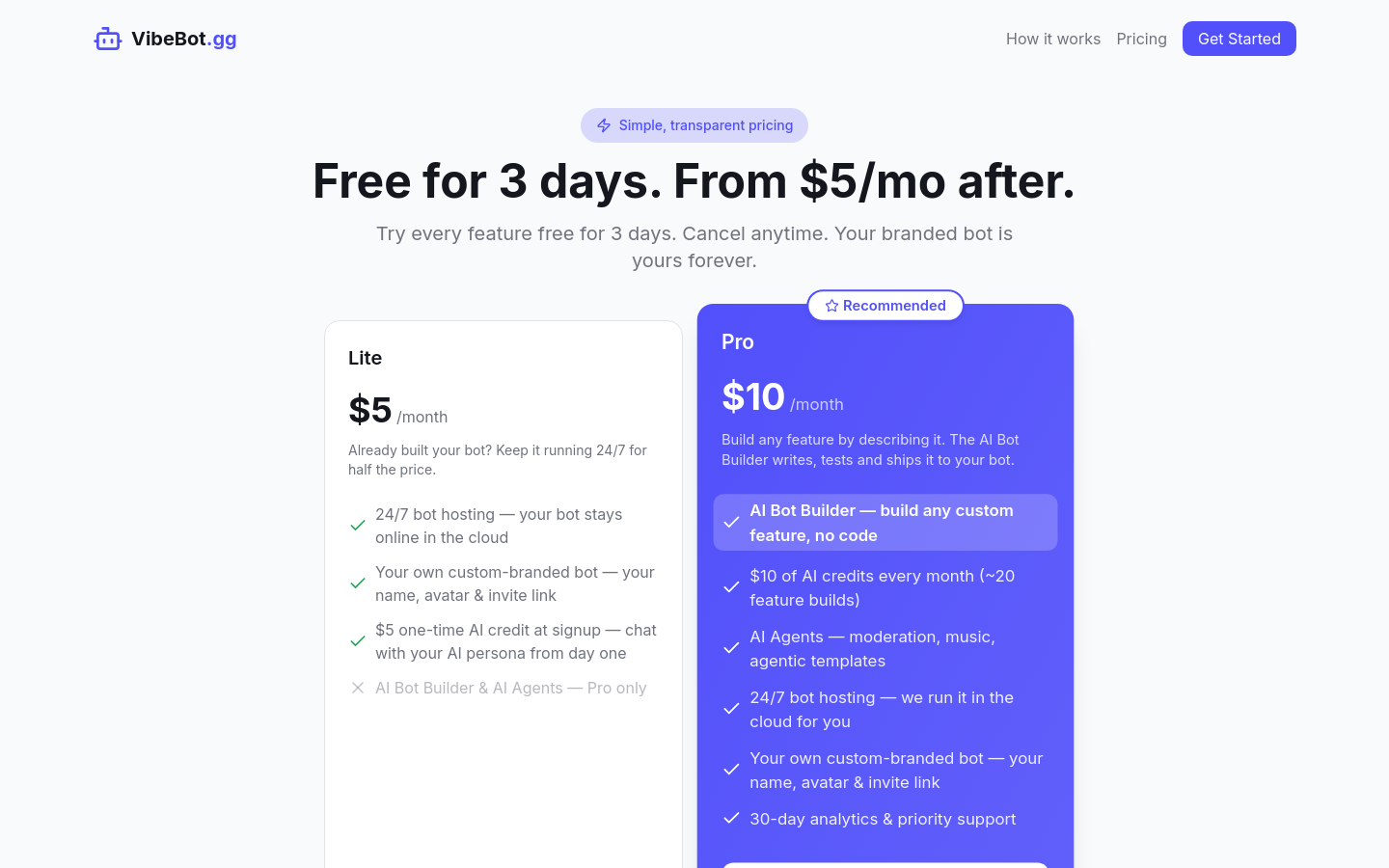 Pricing