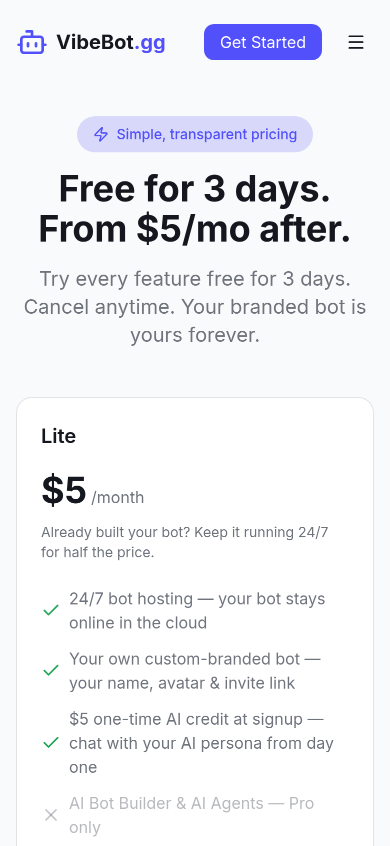 Pricing