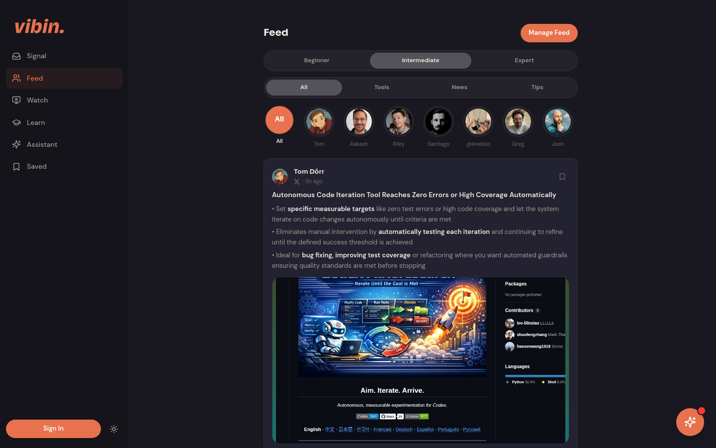 Captured Feed