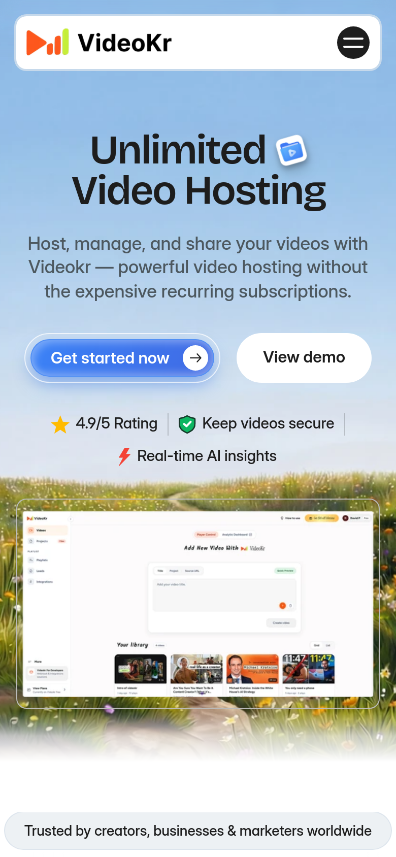 Homepage / Lander