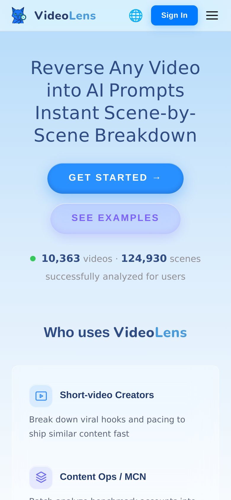 Homepage / Lander