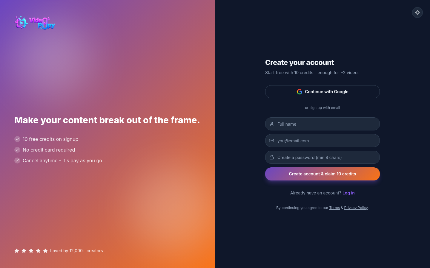 Signup