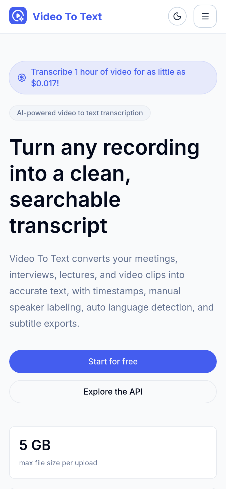 Homepage / Lander