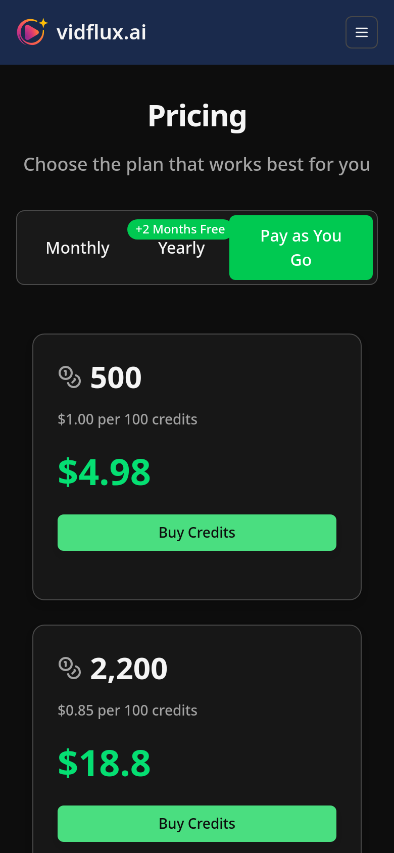 Pricing
