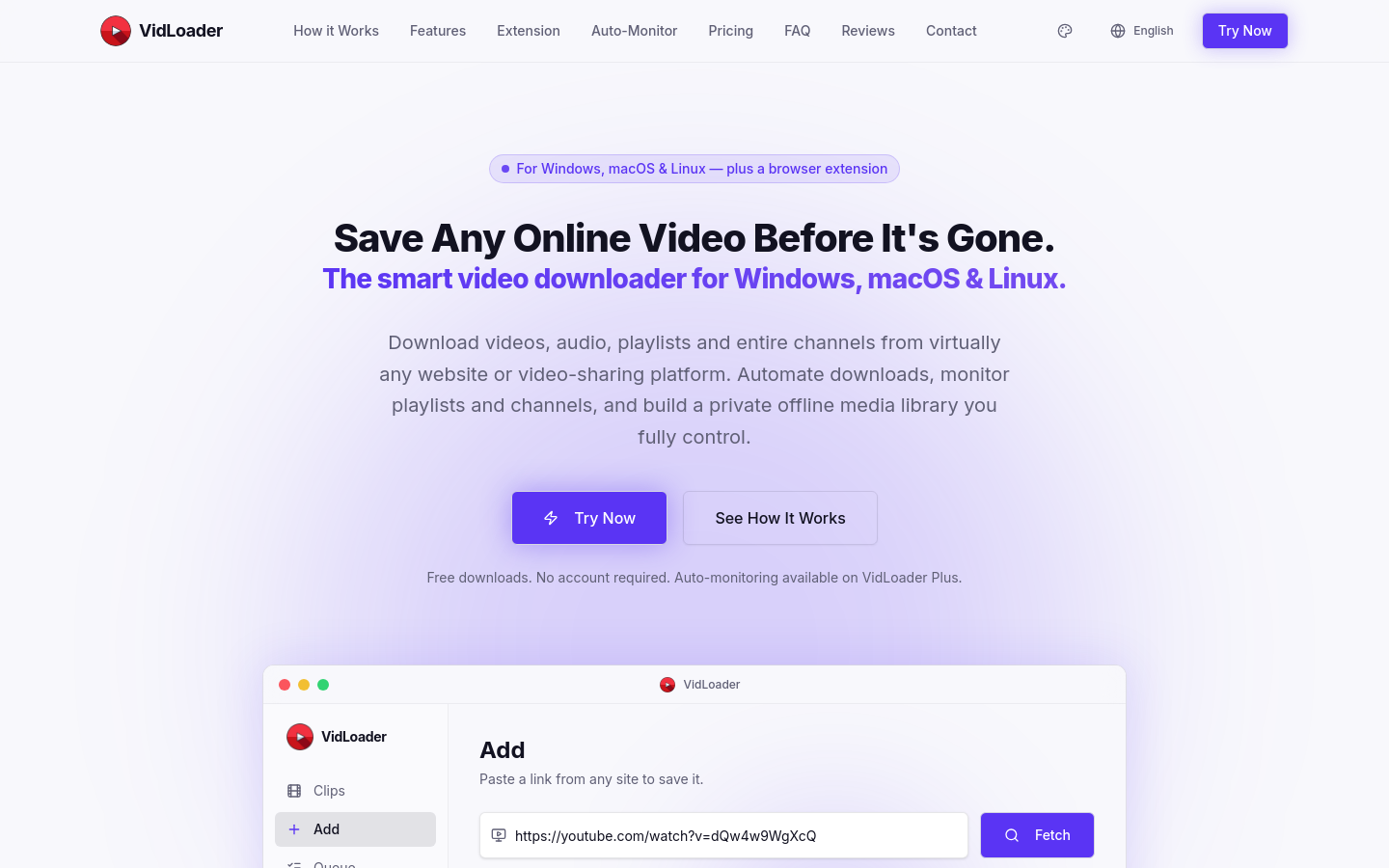 Captured Homepage / Lander