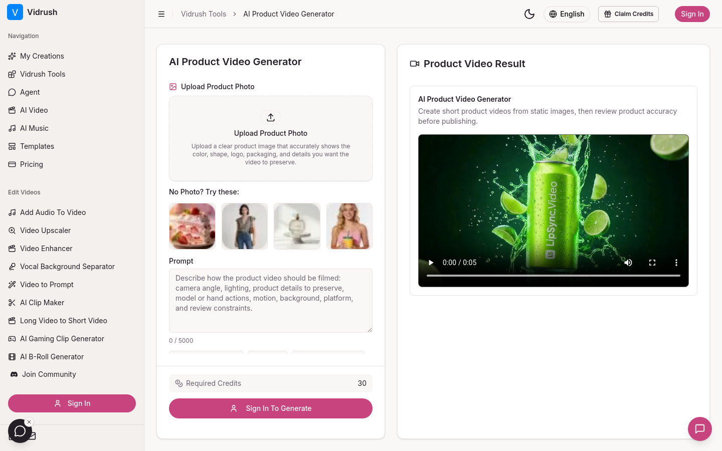 Product Video Generator