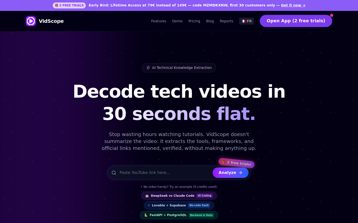 Captured Homepage / Lander