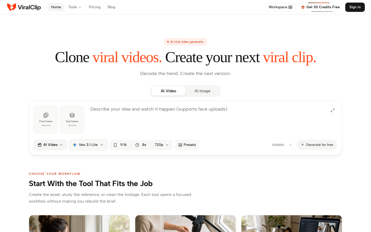 Captured Homepage / Lander